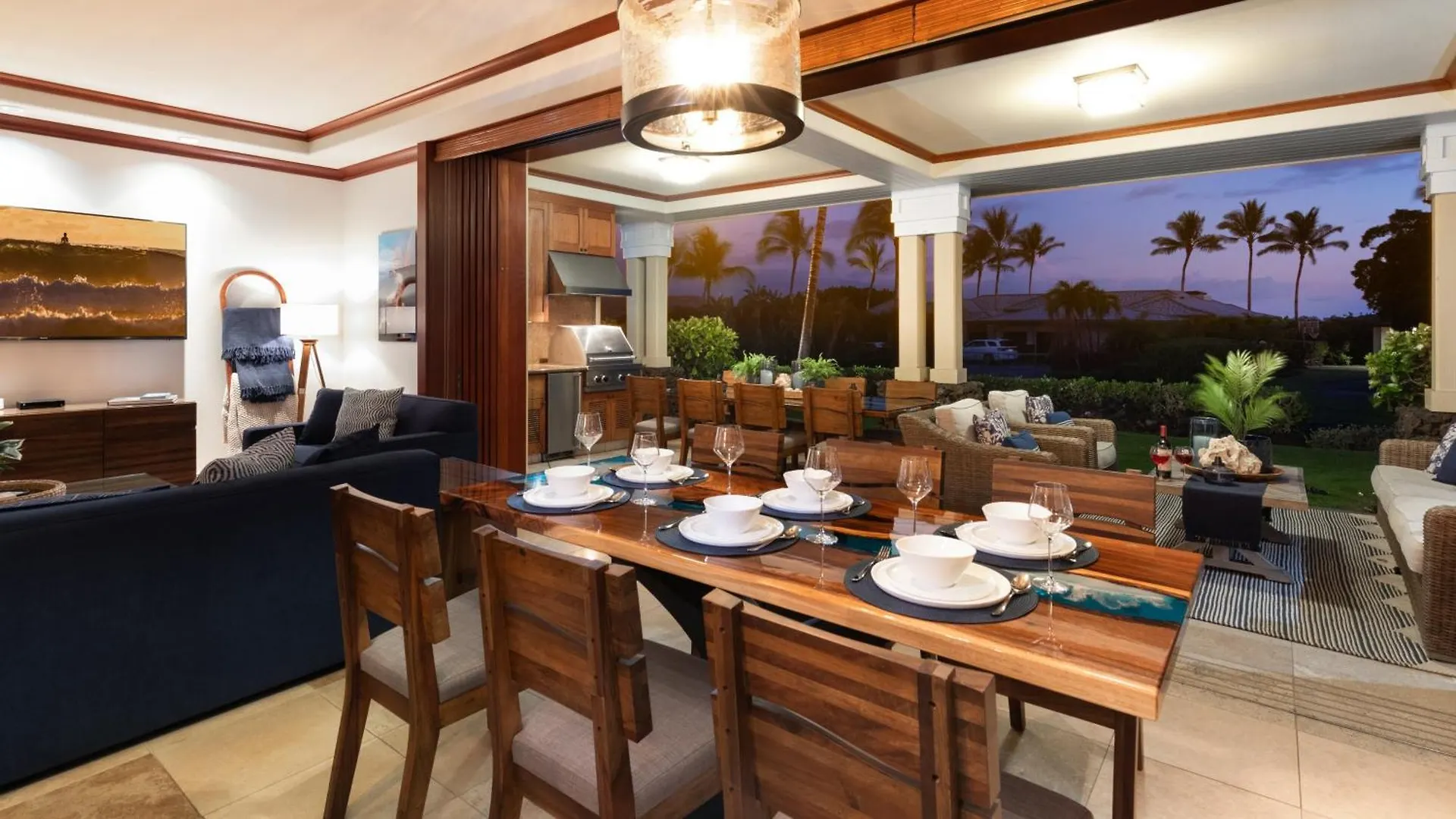Blue Sunset Steps Away From A-Bay Beach Waikoloa Appartement